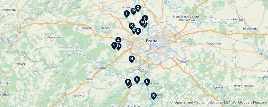 Karte von Sacred Sites and Monasteries
