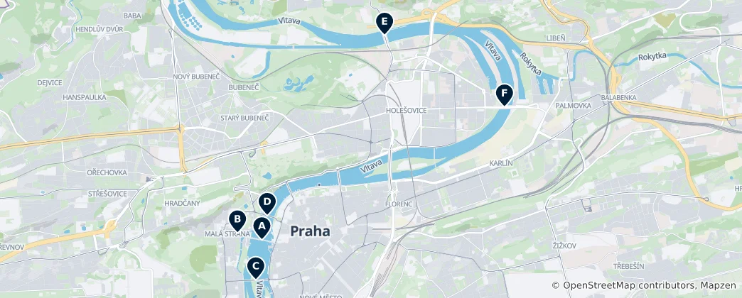Mappa di Historic Bridges