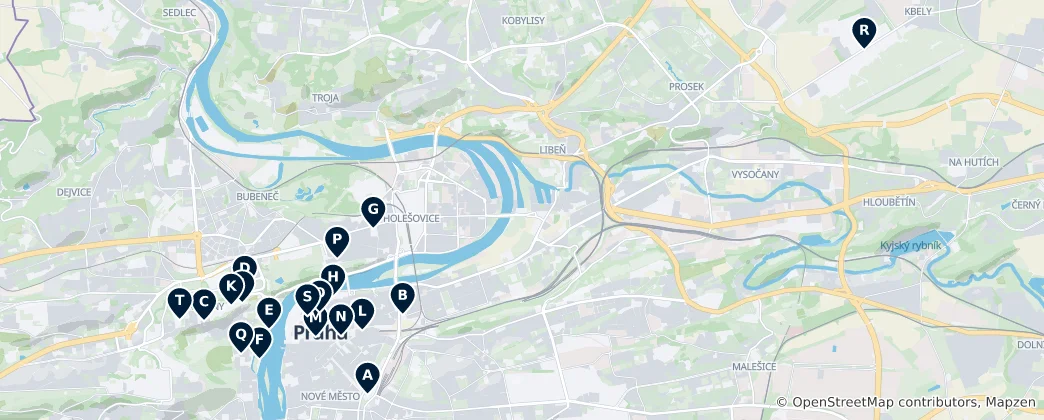 Mappa di Museums & Art