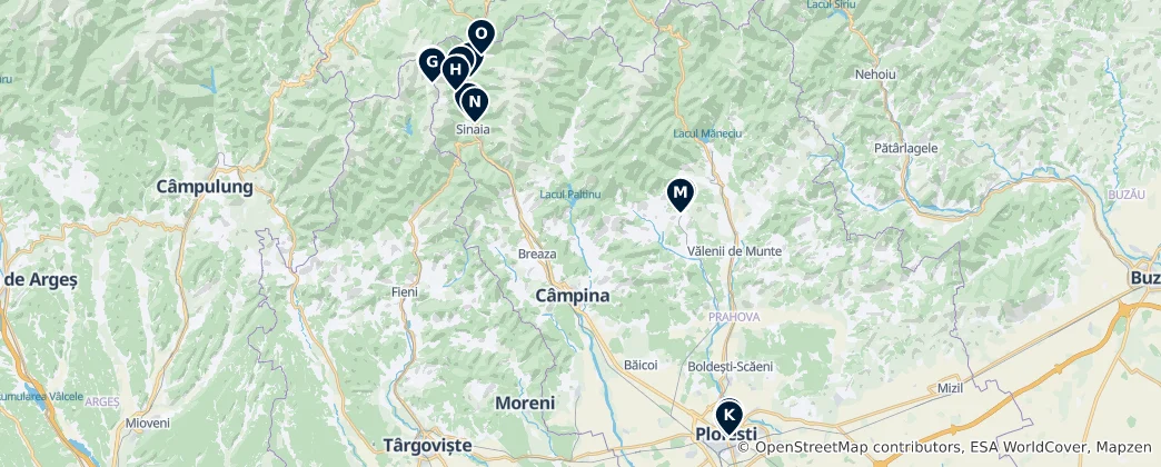 Map of Prahova's Crown Jewels