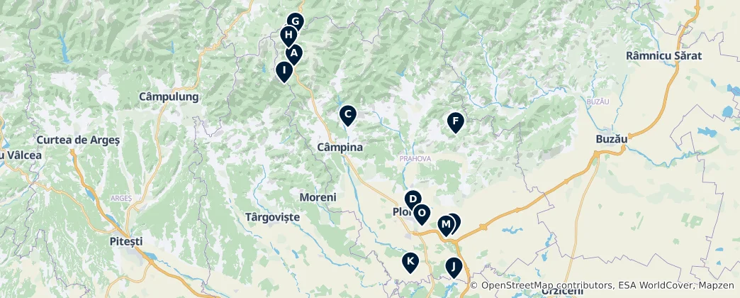 Kaart van Romanian Orthodox Heritage