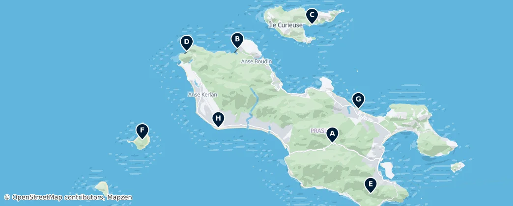 Praslin Essentials – Mapa