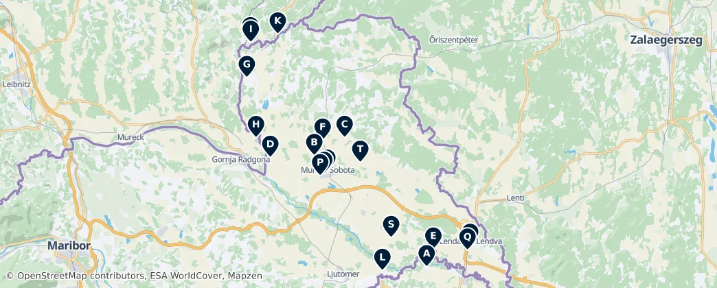 Authentic Regional Cuisine — Map