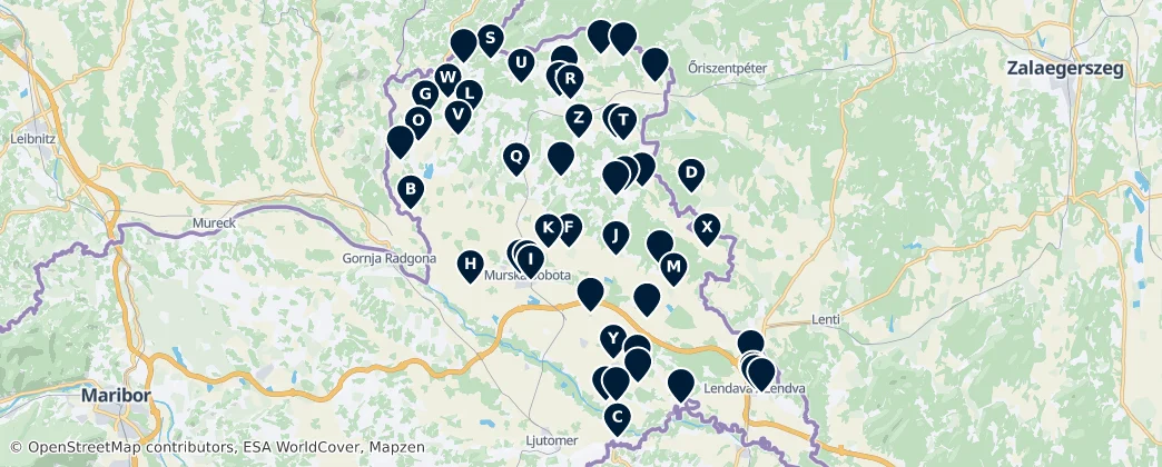Churches and Religious Sites — Map
