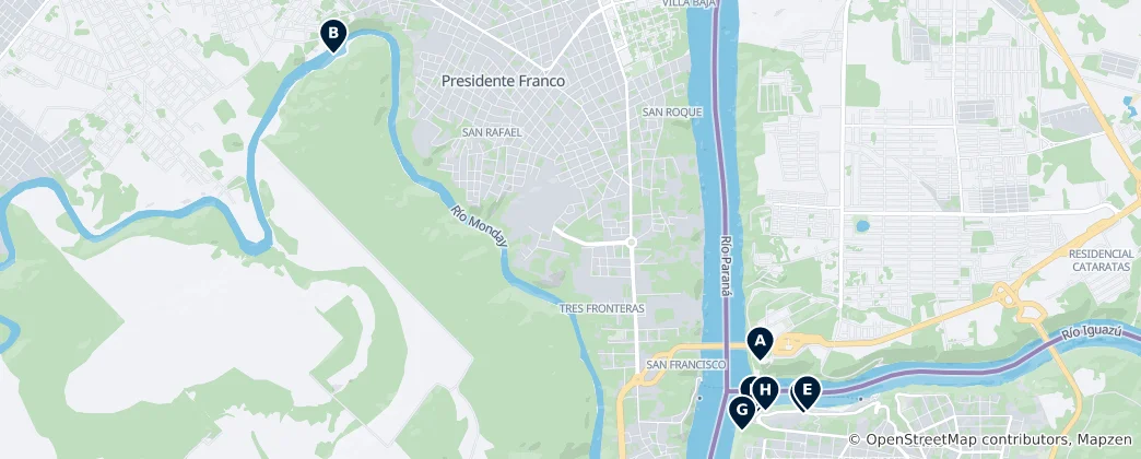 Mapa Presidente Franco Essentials