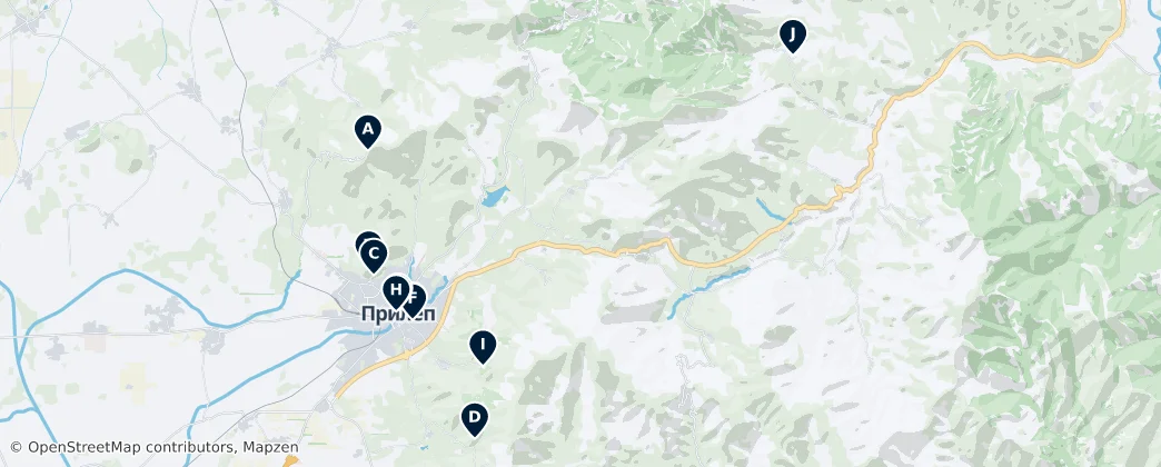 Mapa Best of Prilep