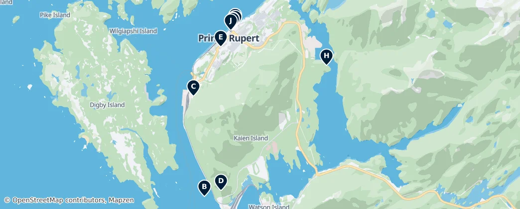 Prince Rupert Essentials – Mapa