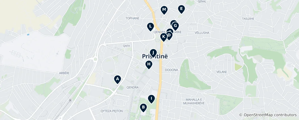 Mapa Prishtina Essentials