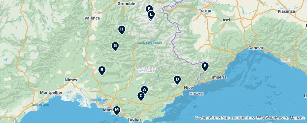 Mapa De Nature and Water Wonders