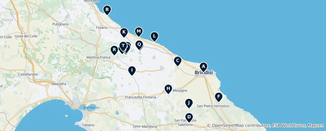 Mapa Ancient Archaeological Treasures