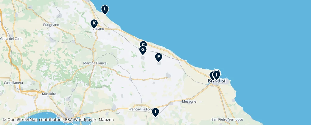 Mapa Provincia di Brindisi: Essential Highlights