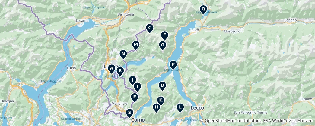 Map of Majestic Mountain Views