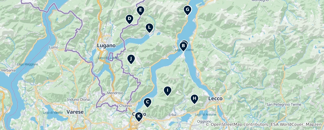 Map of Regional Italian Flavors