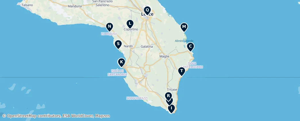 Carte de Historic Sites and Ruins