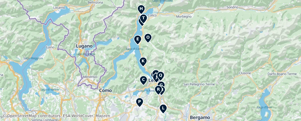 Mapa de Historic Churches and Shrines