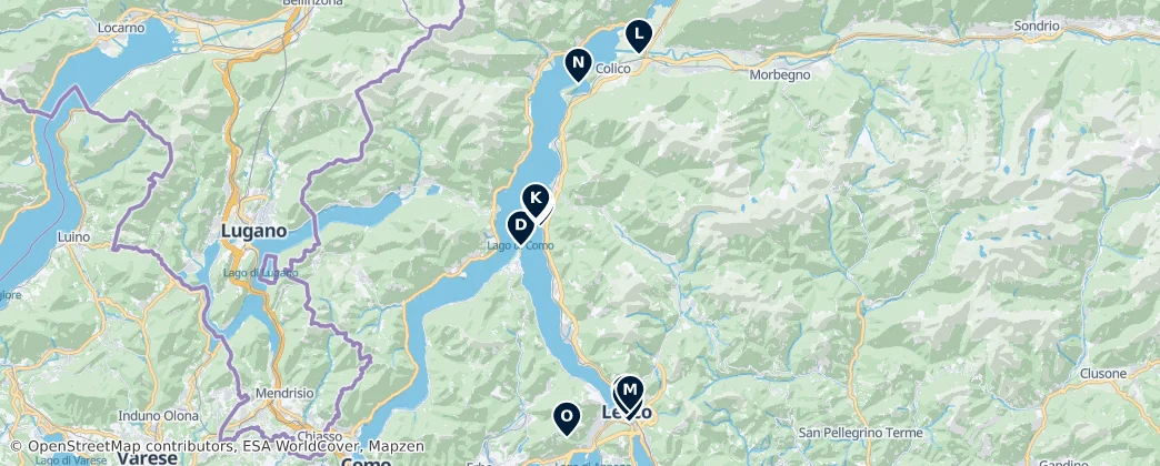 Mapa Provincia di Lecco's Unmissable Gems