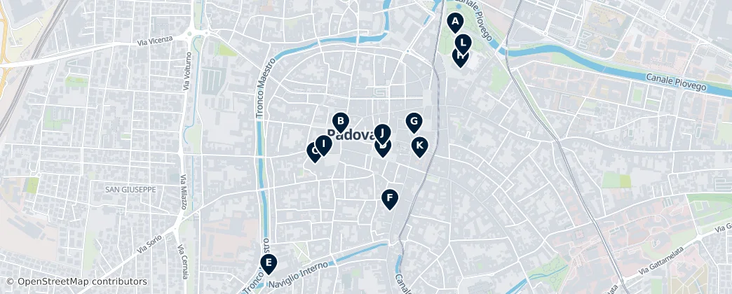 Mapa Provincia di Padova's Absolute Essentials