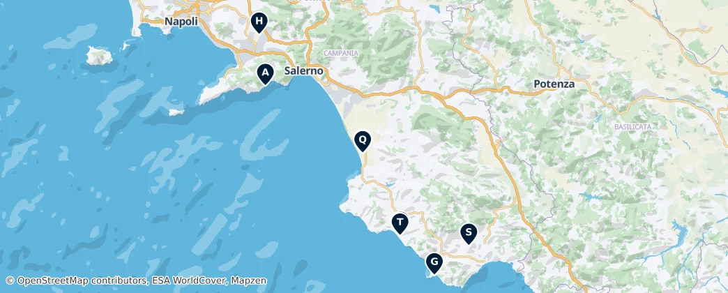 Mappa di Italian Archaeological Treasures