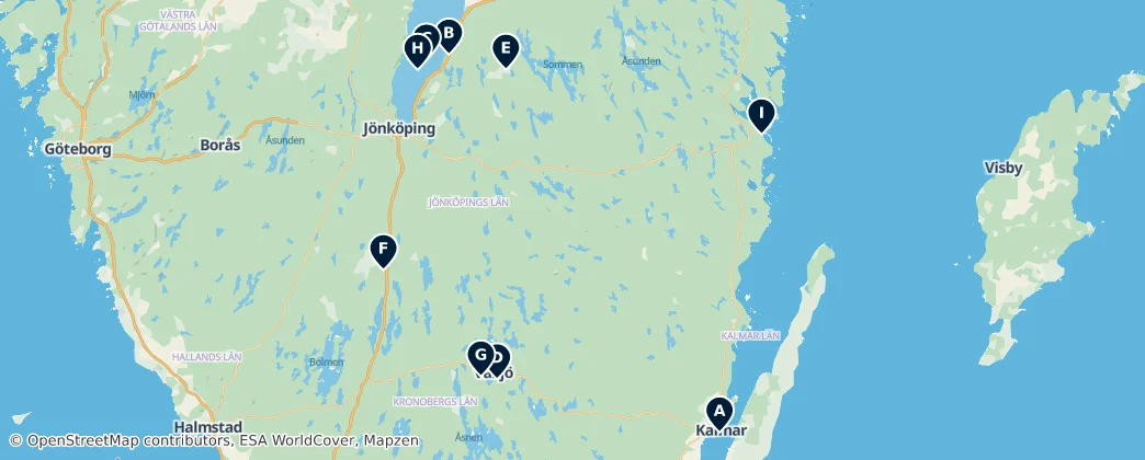 Mapa Castles and Manor Houses