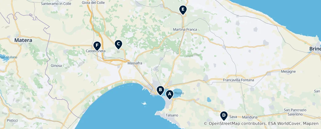 Mapa Historic Churches