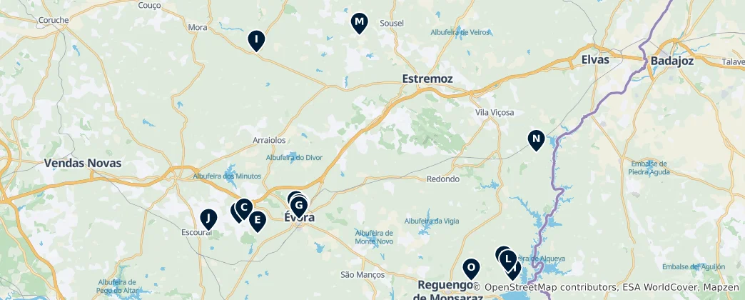 Mapa Archaeological Sites & Ruins