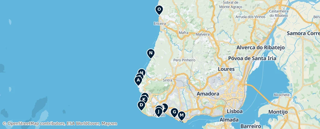 Beaches & Coastal Spots — Mapa