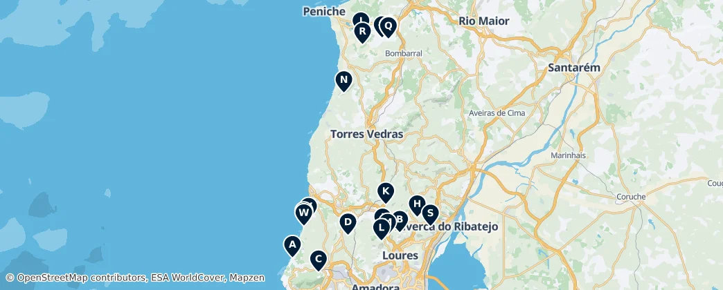 Greater Lisbon's Natural & Prehistoric Wonders — Mappa