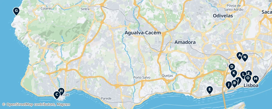 Hidden Gems of Lisbon District — Mappa