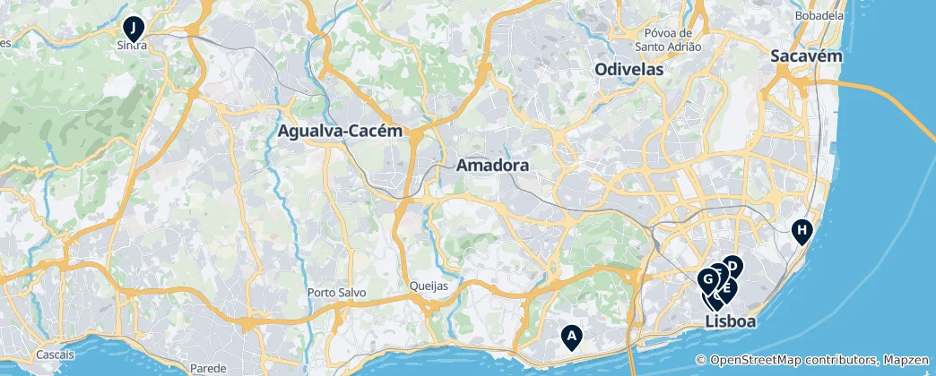 Mapa Lisbon's Culinary Delights