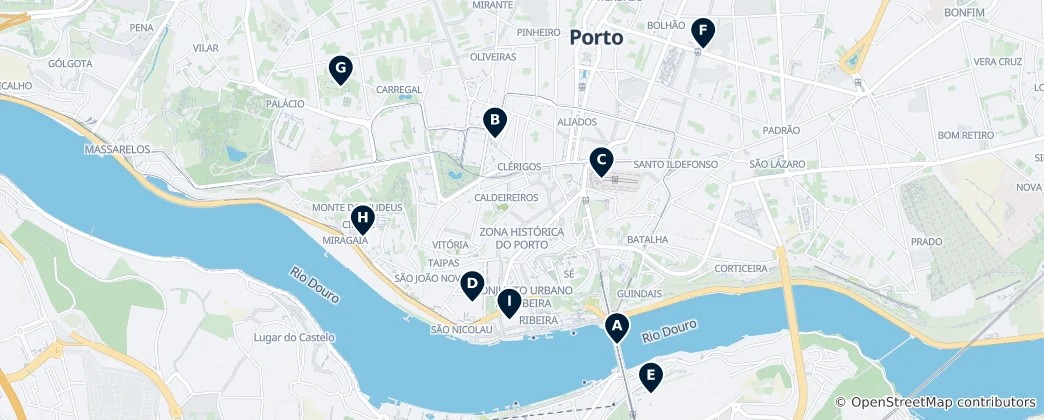 Mappa di Editor's Choice: Porto's Top Landmarks