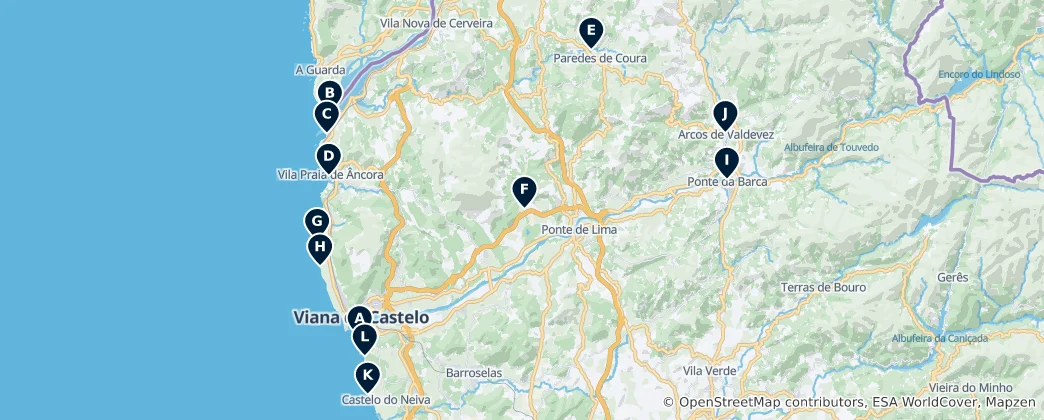 Mappa di Best Beaches