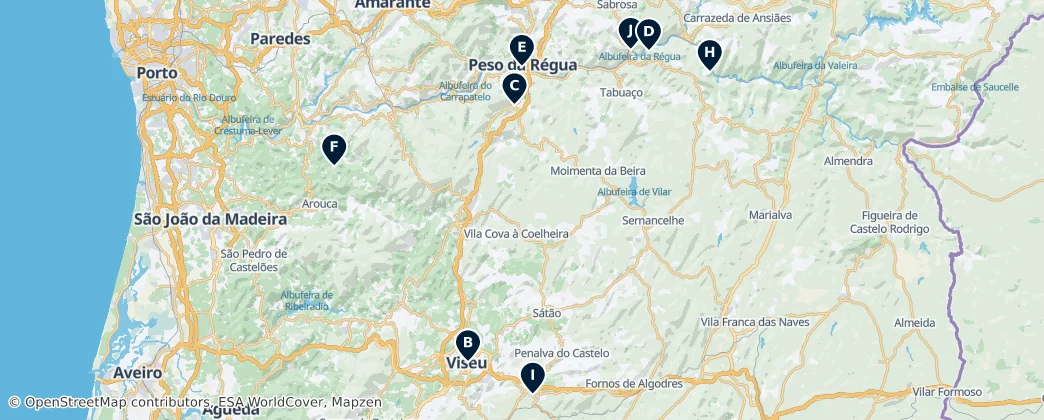 Viseu Essentials — карта