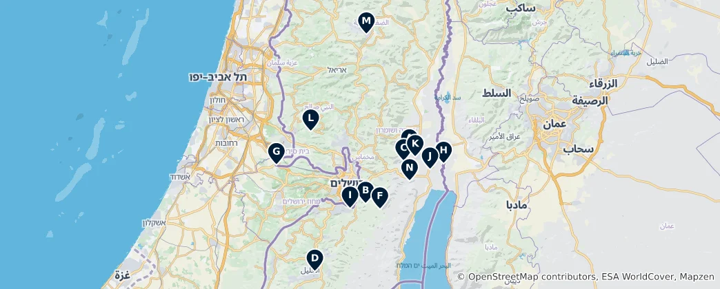 Mapa Sacred Sites of Worship