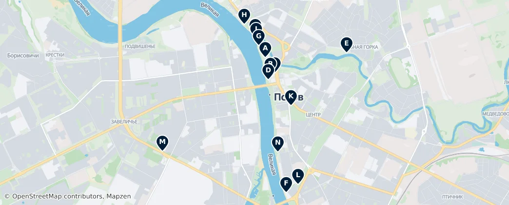 Historic Sites and Ruins — mapa