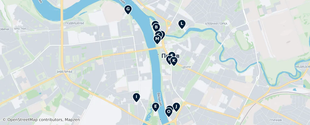 Pskov Essentials — карта