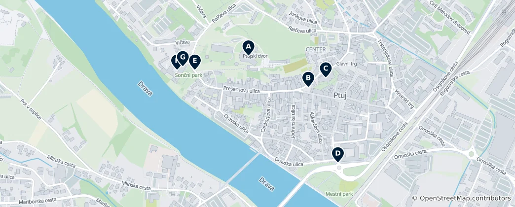 Map of Ptuj's Timeless Treasures