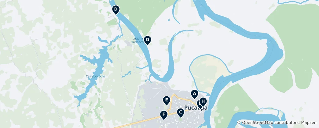 Mappa di Pucallpa's Amazonian Essentials