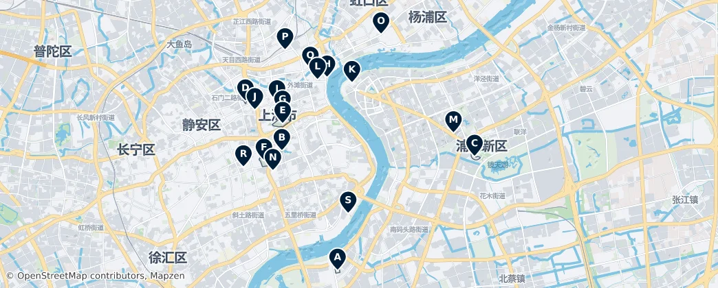 Pudong Editor's Choice — Map
