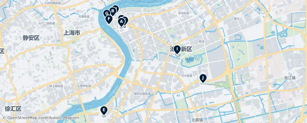 Pudong Essentials – Mapa