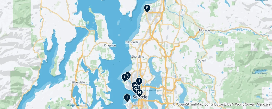Mapa Puget Sound Essentials