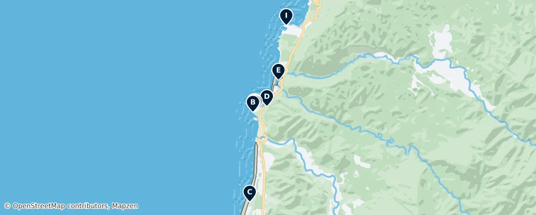 Punakaiki Marine Reserve Essentials — Карта