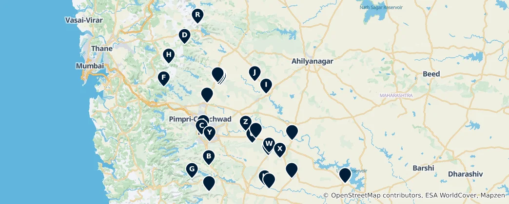 Mapa Sacred Sites