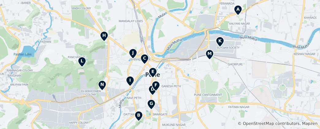 Map of Pune Essentials