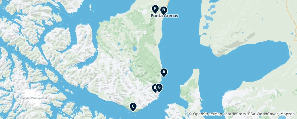Mapa Panoramic Viewpoints & Peaks