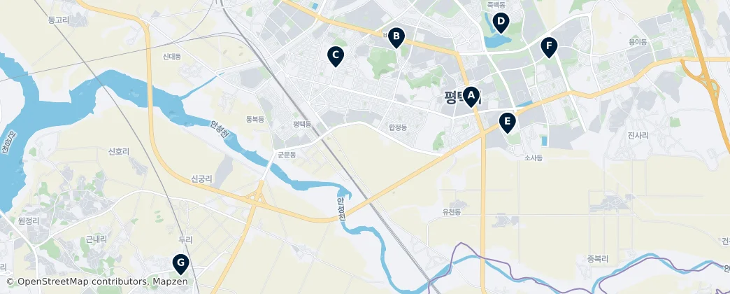 Carte de Cultural Spaces & Parks