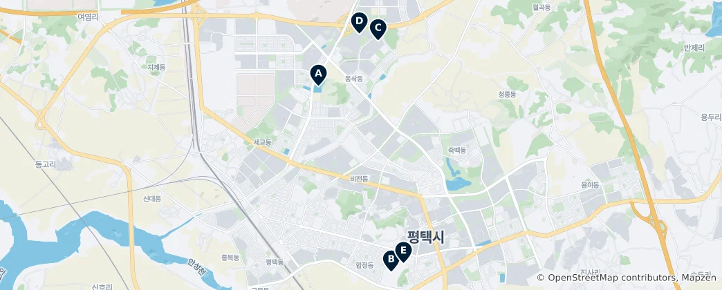 Mapa Hidden Leisure Spots