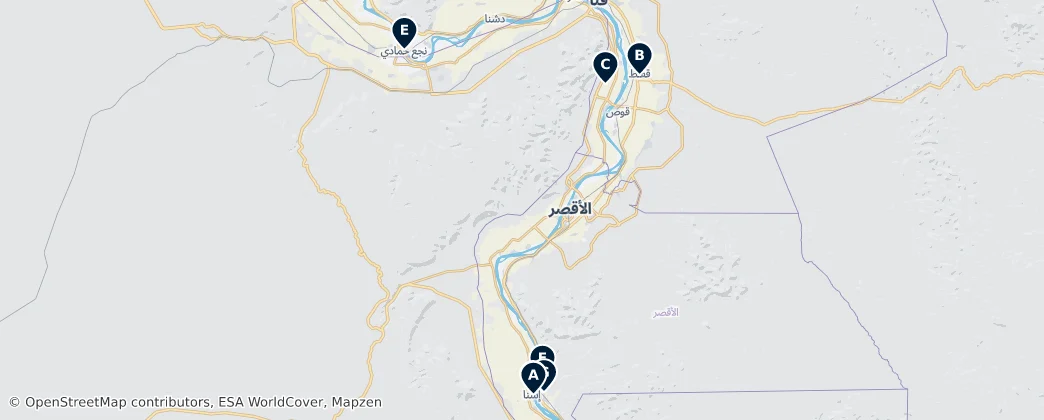 Qena Governorate Essentials — Map