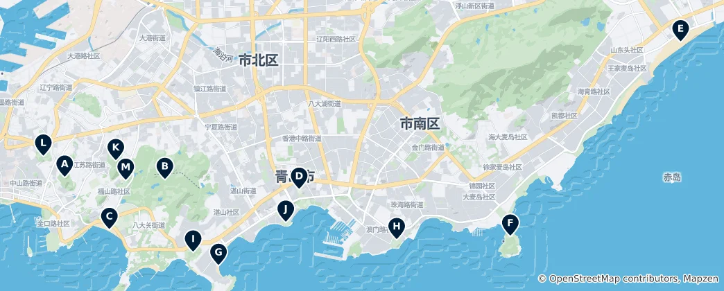 Karte von Coastal Parks and Beaches