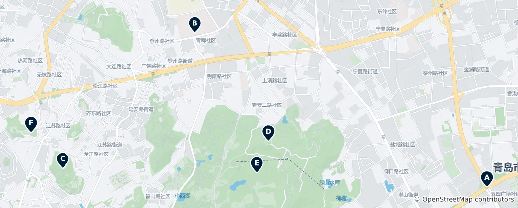 Mapa Qingdao Essentials