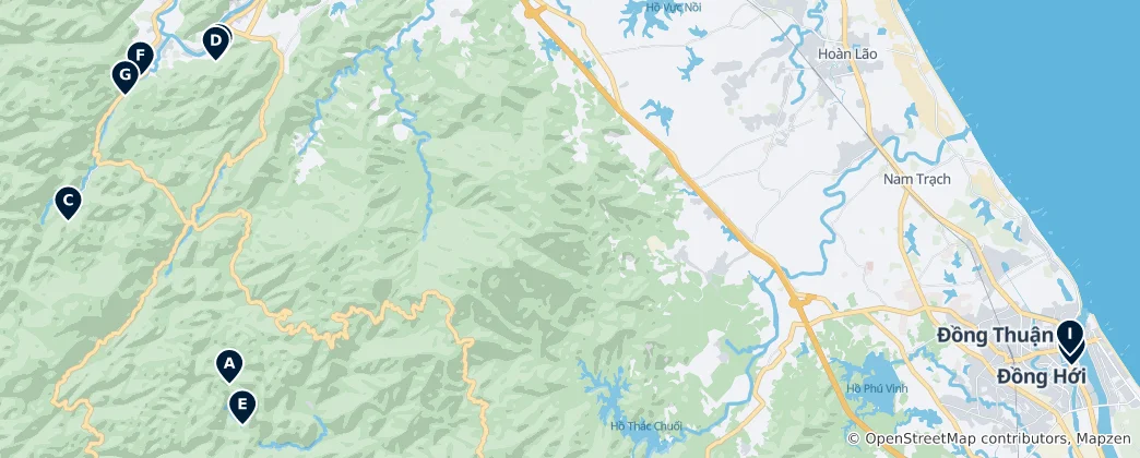 Mappa di Quảng Bình Essentials